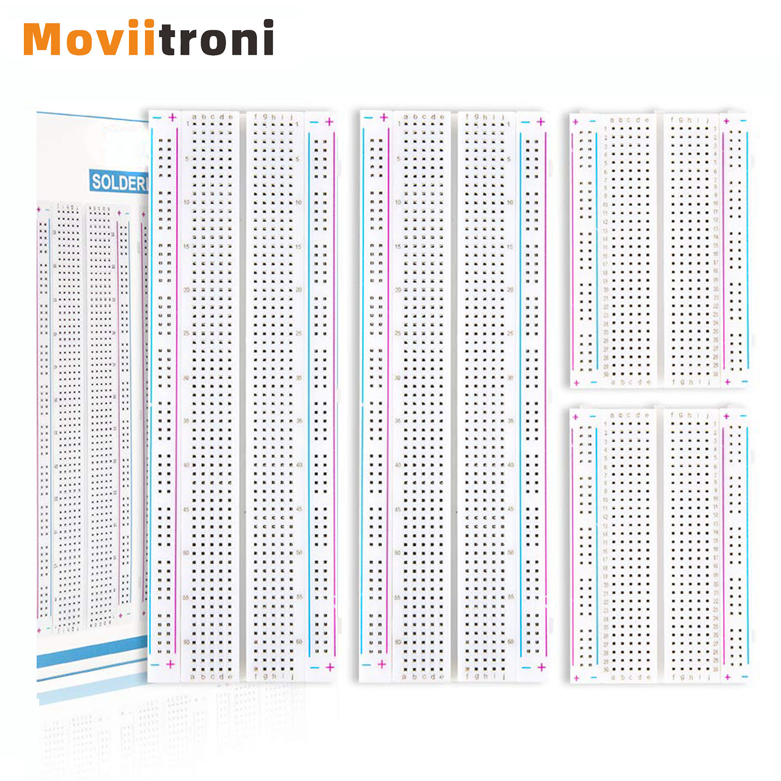 Breadboard 400 Point - 4 قطعة 400/830 نقطة اللوح MB-102