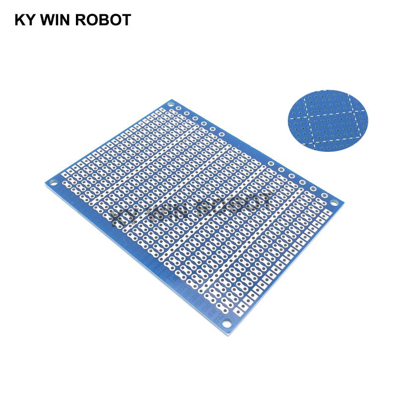 Pcb Prototyping Board - 1 قطعة DIY 7*9 سنتيمتر الأزرق