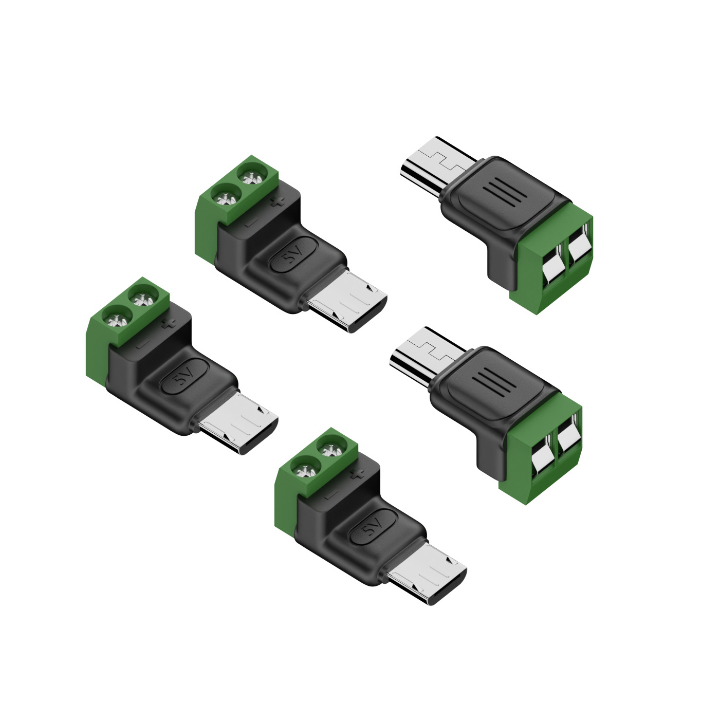 Screw Terminal Block - 5 قطعة 2-Pin برغي محطة إلى