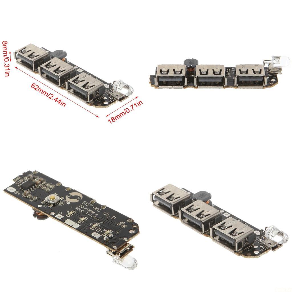 Li Ion Charger Module - B03F 5 فولت 2.1A 3 USB
