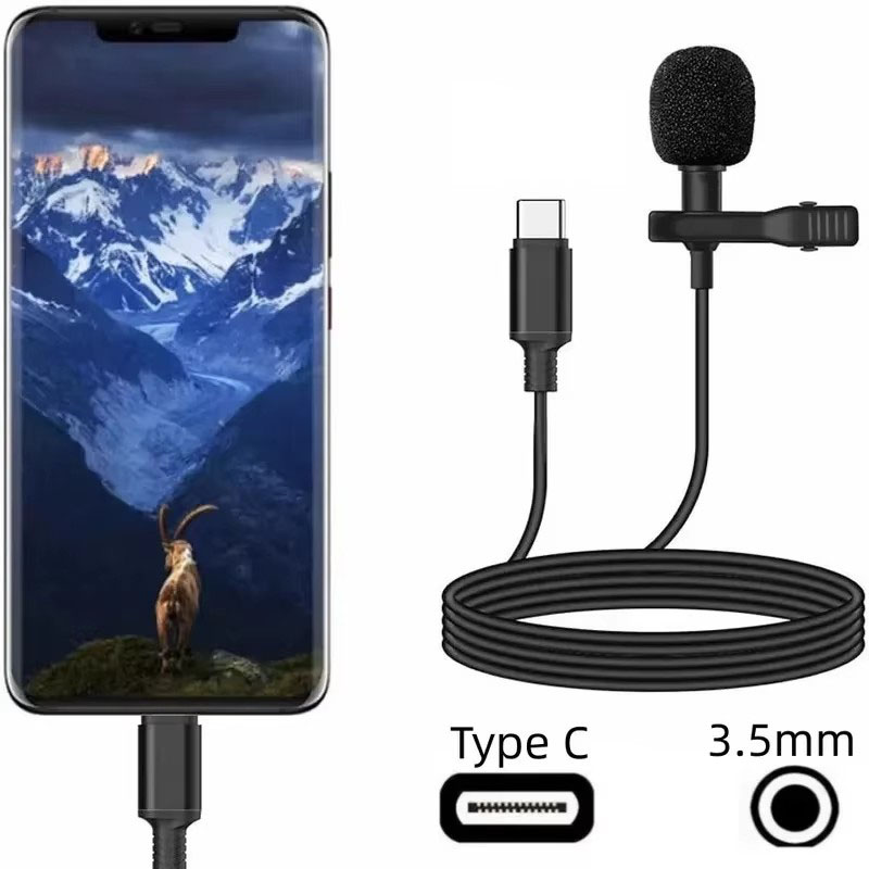 Usb C Cable - 1-5 قطع من ميكروفونات لافالير المحمولة