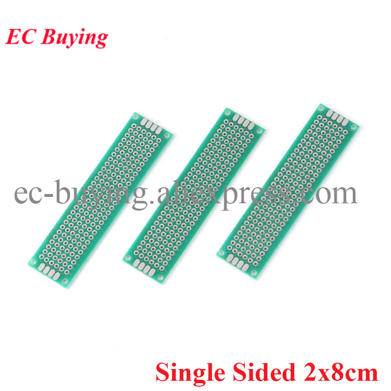 Pcb Prototyping Board - 10 قطعة/الوحدة 2x8 سنتيمتر واحدة الوجهين