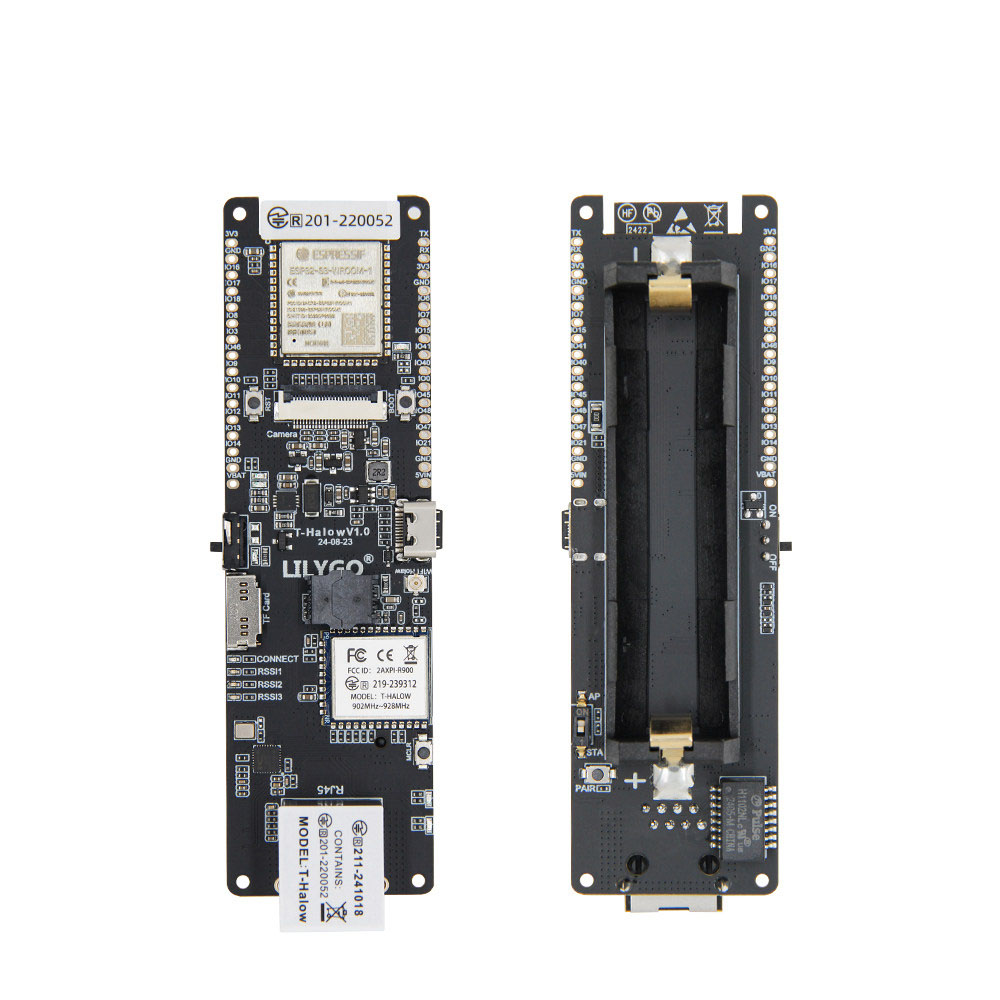 Esp32 Battery Holder Lipo - لوحة تطوير LILYGO T-Halow ESP32-S3 بتردد