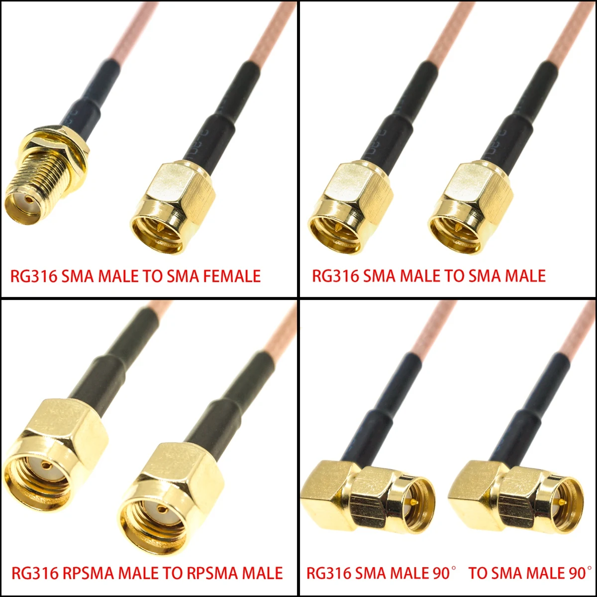 Ipex Connector - RG316 SMA ذكر أنثى إلى SMA
