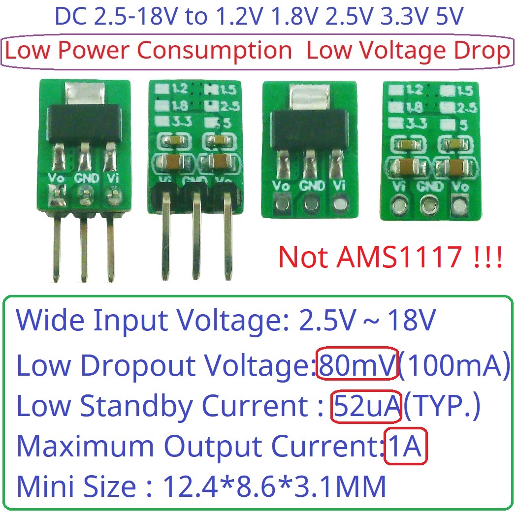 Esp32 Step Down Buck - وحدة تحويل الجهد الكهربائي الصغيرة Tiny