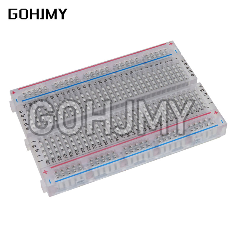 Breadboard 400 Point - لوح خبز شفاف مصغر ، مقاس
