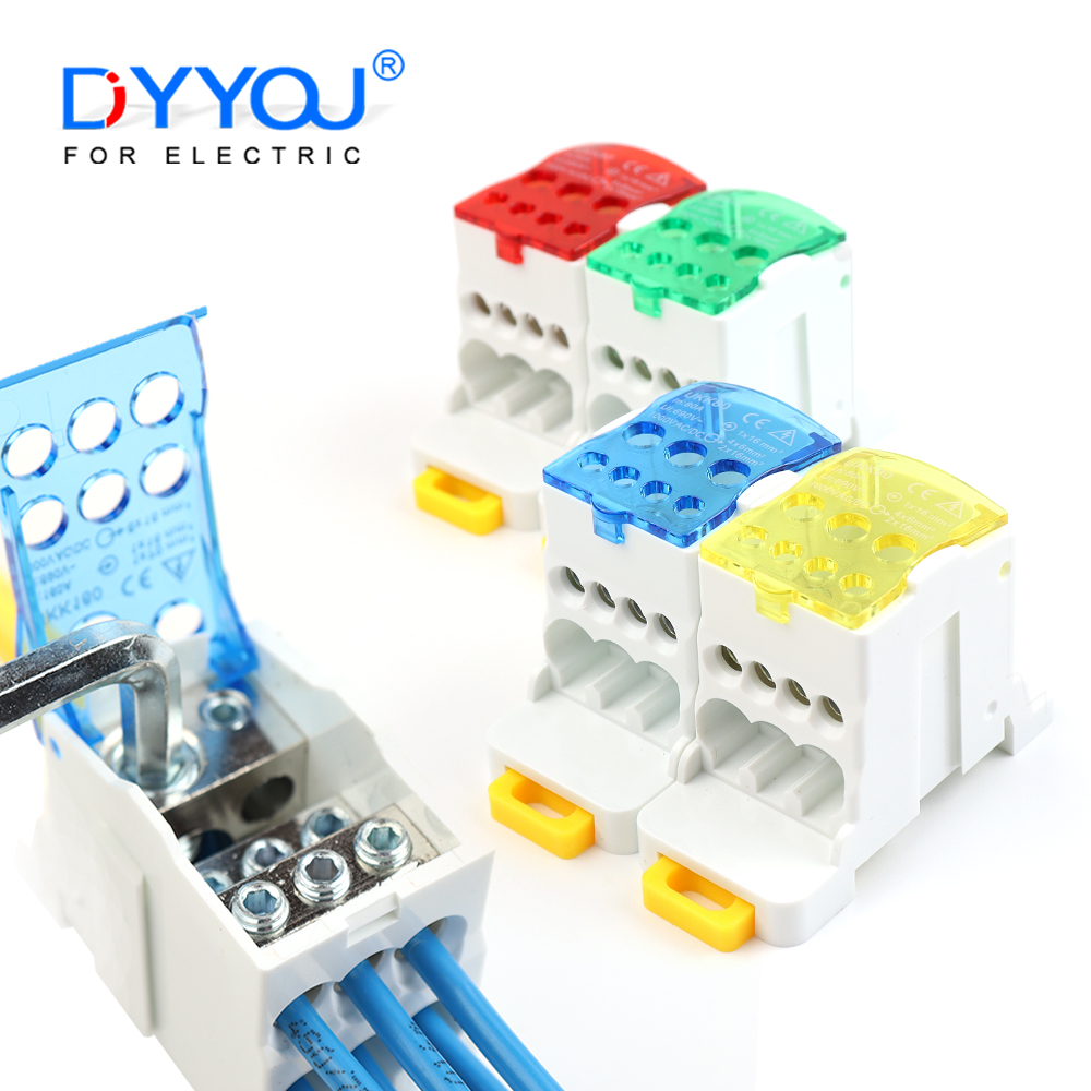 Screw Terminal Block - میں 6 آؤٹ ریل ٹائپ کوئیک