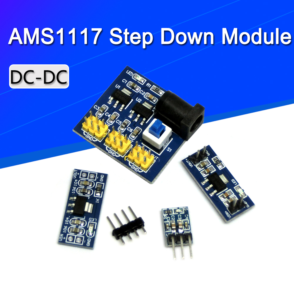 Ams1117 Module - LM1117 AMS1117 4.5-7V بدوره 3.3V 5.0V