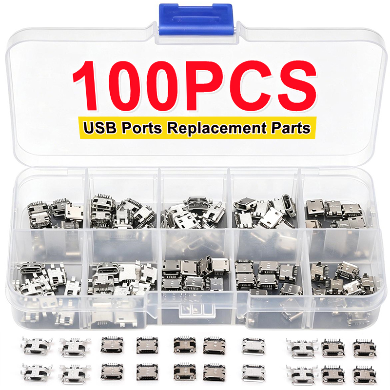 Micro Usb Cable - 100 قطعة/عبوة، 10 أنواع من موصلات
