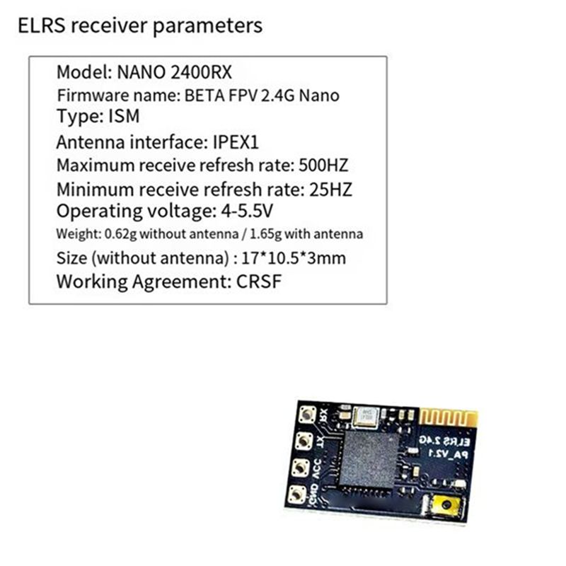 Antenna 2.4Ghz - جهاز استقبال CYGJ-10PCS ELRS بتردد 2.4