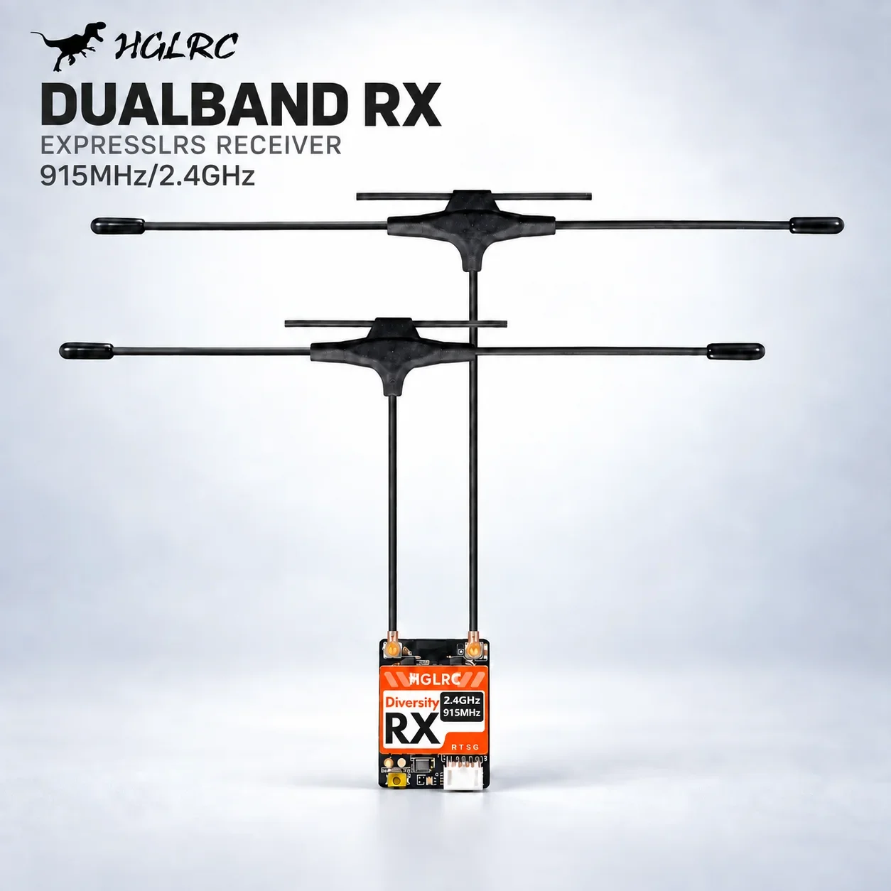 جهاز استقبال HGLRC ثنائي النطا - مراجعة Antenna 2.4Ghz وسعره