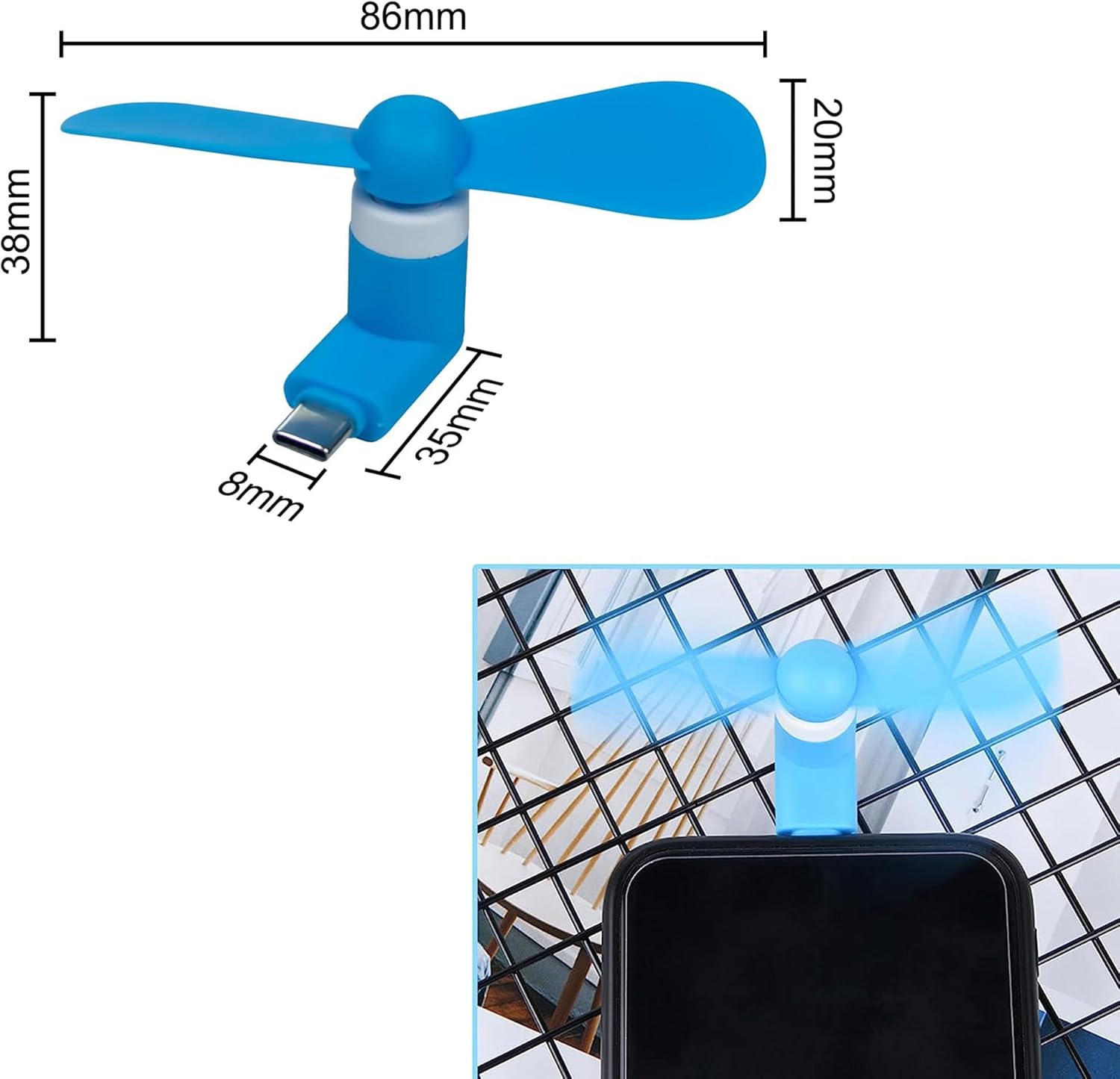 4/2/1 قطعة مروحة صغيرة محمولة  - مراجعة Micro Usb Cable وسعره