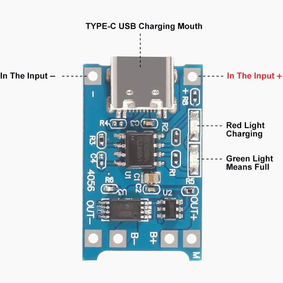 10/20 قطعة لوحة شحن بطارية ليث - مراجعة Tp4056 Module وسعره