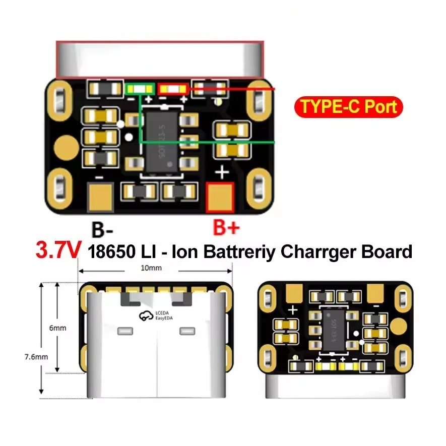 1-50 قطعة لوحة حماية شحن بطاري - مراجعة Li Ion Charger Module وسعره