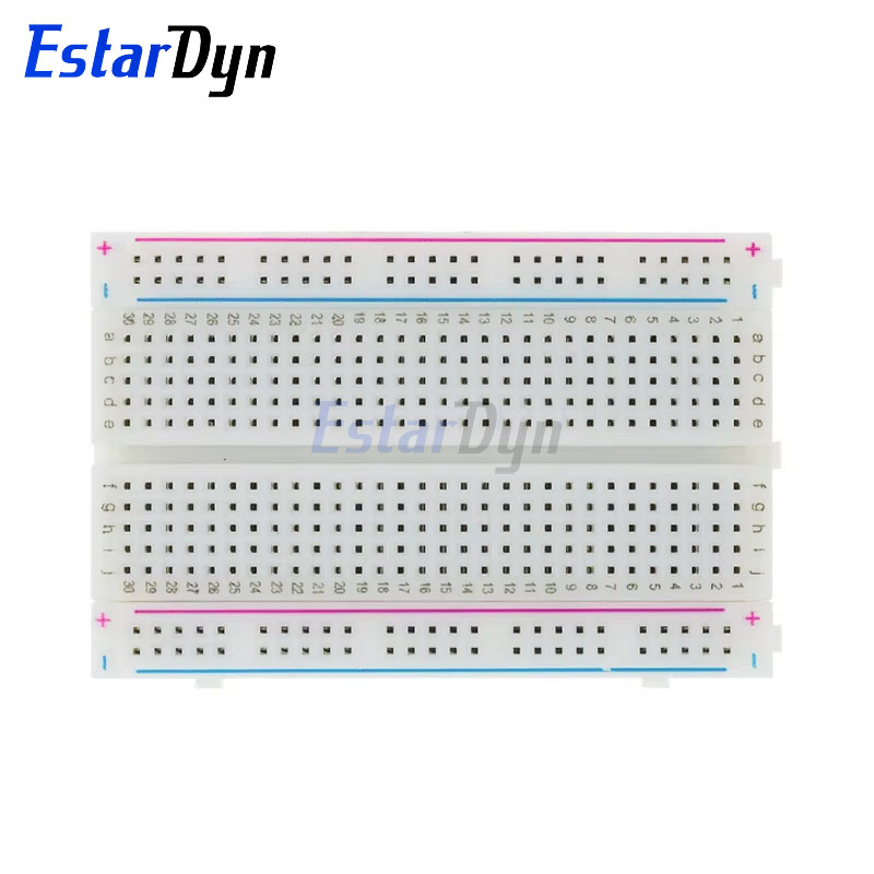 لوحة تجارب إستاردين MB102 بدون - مراجعة Breadboard 400 Point وسعره