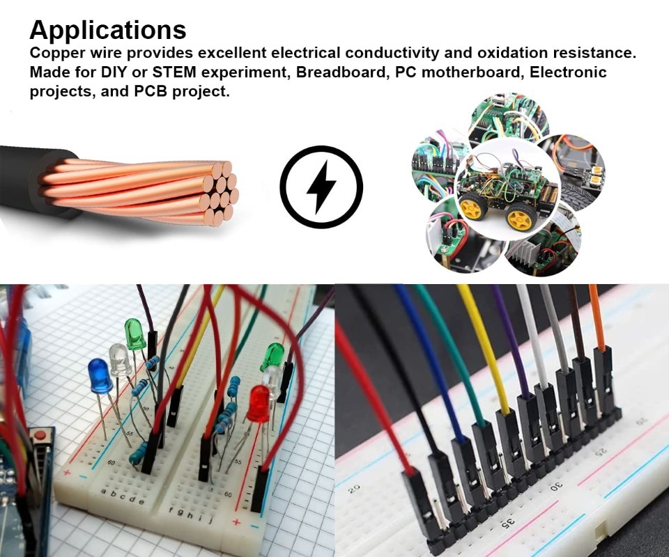مجموعة أسلاك دوبونت 40 دبوس، ك - مراجعة Jumper Wire Kit وسعره