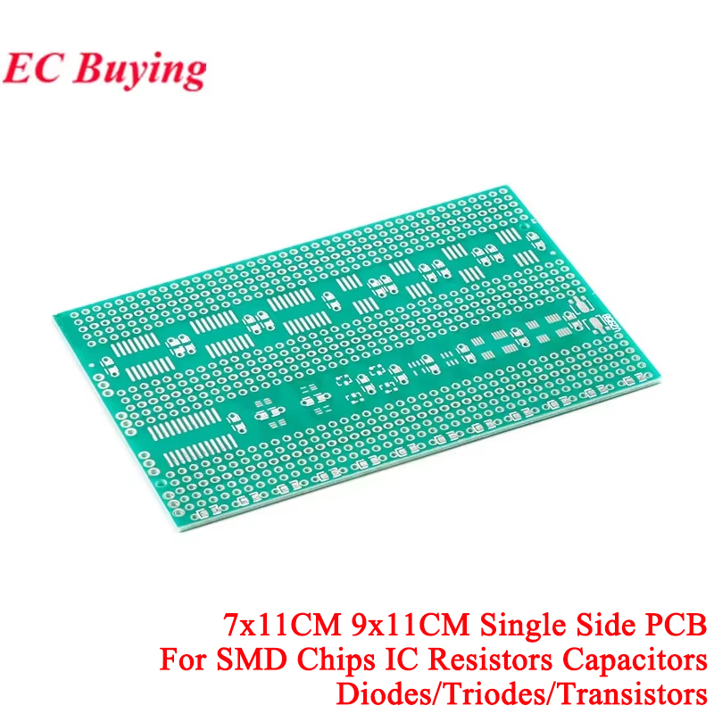 7x11 سنتيمتر 9x11 سنتيمتر جانب - مراجعة Pcb Prototyping Board وسعره