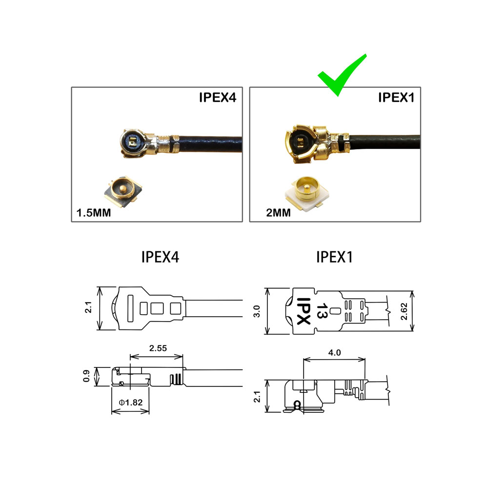 كابل IPEX U.FL إلى SMA أنثى بط - مراجعة Ipex Connector وسعره