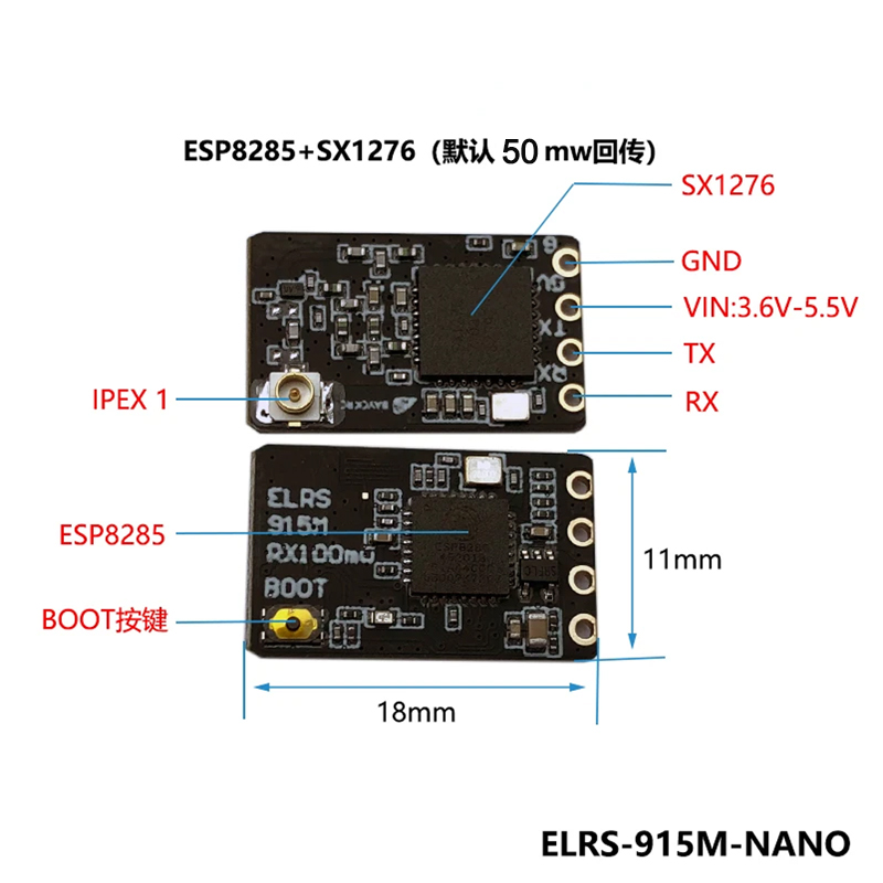جهاز استقبال BAYCK ELRS بتردد  - مراجعة Ipex Connector وسعره
