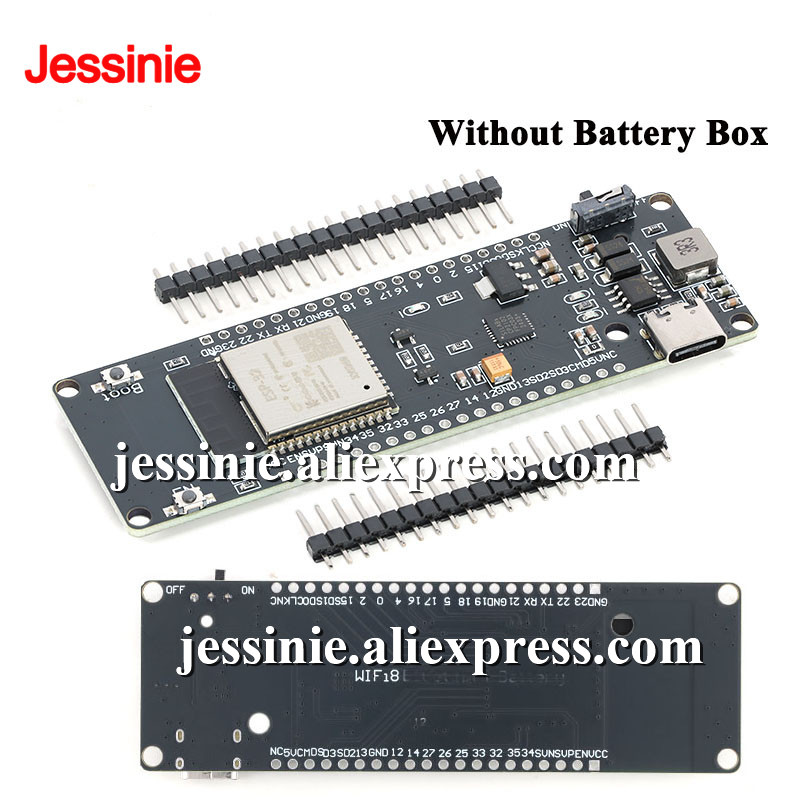 لوحة تطوير ESP32 مع واي فاي وب - مراجعة Esp32 Battery Holder Lipo وسعره