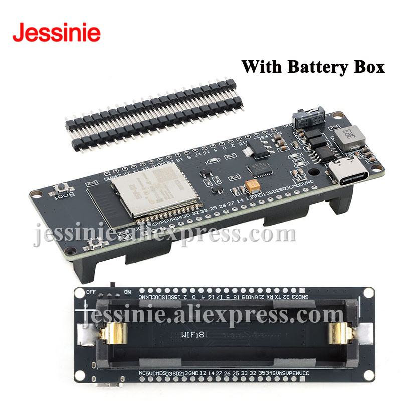 لوحة تطوير ESP32 مع واي فاي وب - مراجعة Esp32 Battery Holder Lipo وسعره