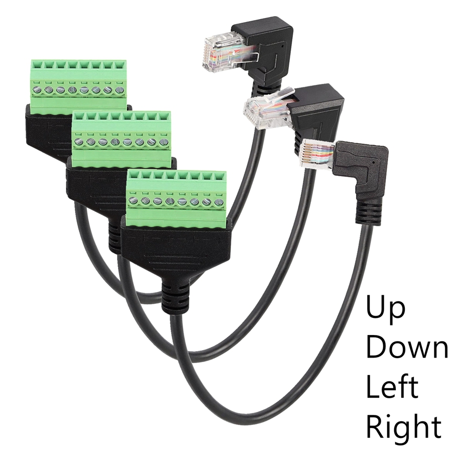Rj45 إلى المسمار محطة كتلة 8p  - مراجعة Screw Terminal Block وسعره