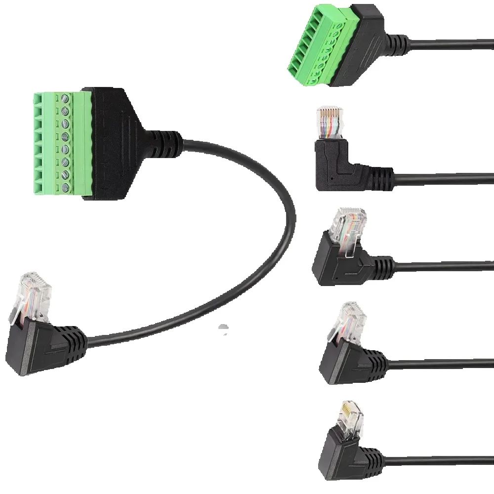 Rj45 إلى المسمار محطة كتلة 8p  - مراجعة Screw Terminal Block وسعره