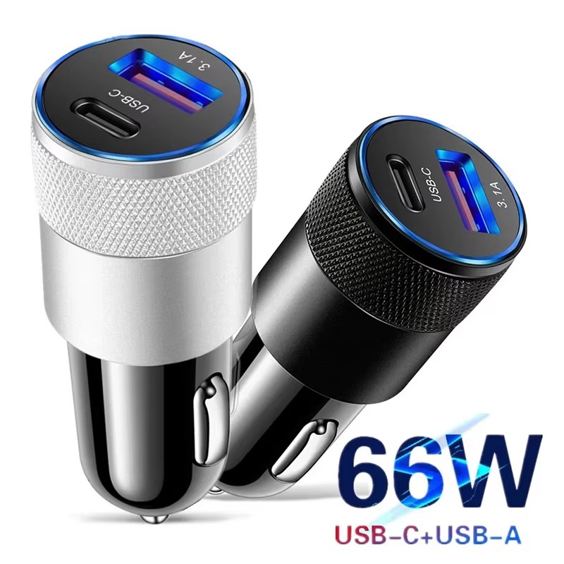 شاحن سيارة USB بقوة 66 واط، من - مراجعة Usb C Cable وسعره