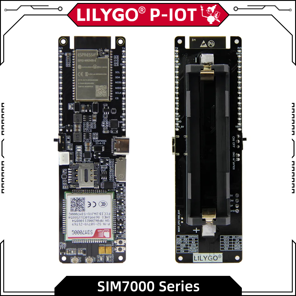 LILYGO® TTGO T-SIM7000G ESP32  - مراجعة Esp32 Battery Holder Lipo وسعره