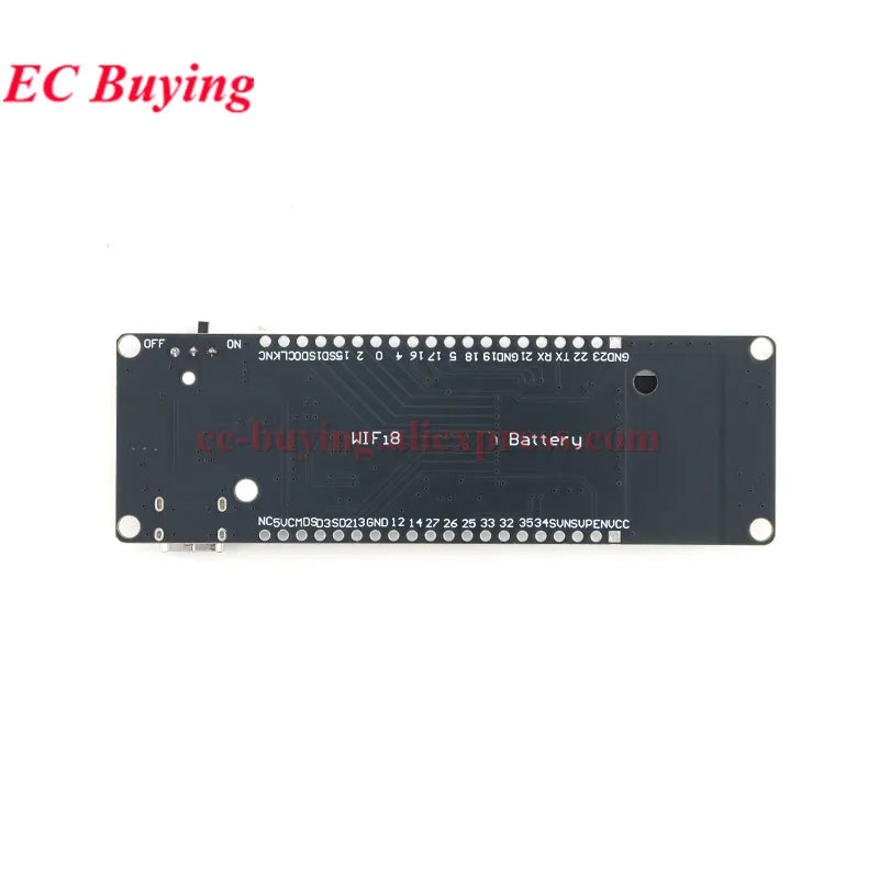 لوحة تطوير وحدة ESP32 مع واي ف - مراجعة Esp32 Battery Holder Lipo وسعره