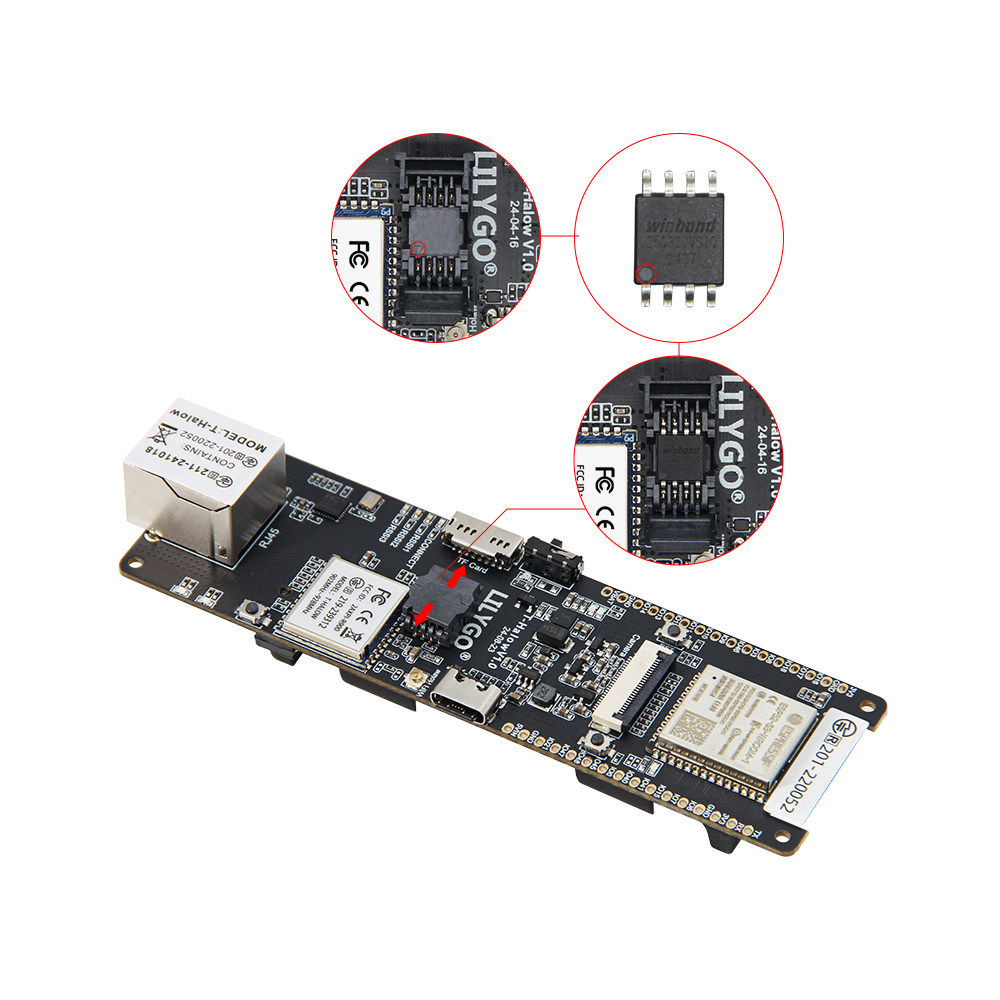 لوحة تطوير LILYGO T-Halow ESP3 - مراجعة Esp32 Battery Holder Lipo وسعره