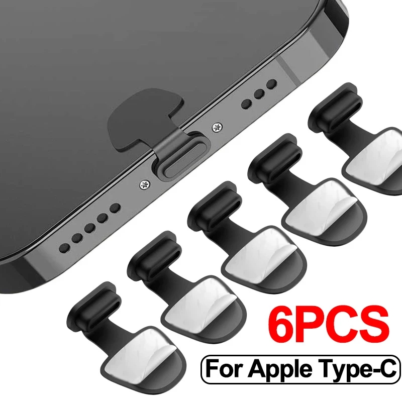 1/4/6 قطع من أغطية منافذ الشحن - مراجعة Usb C Cable وسعره
