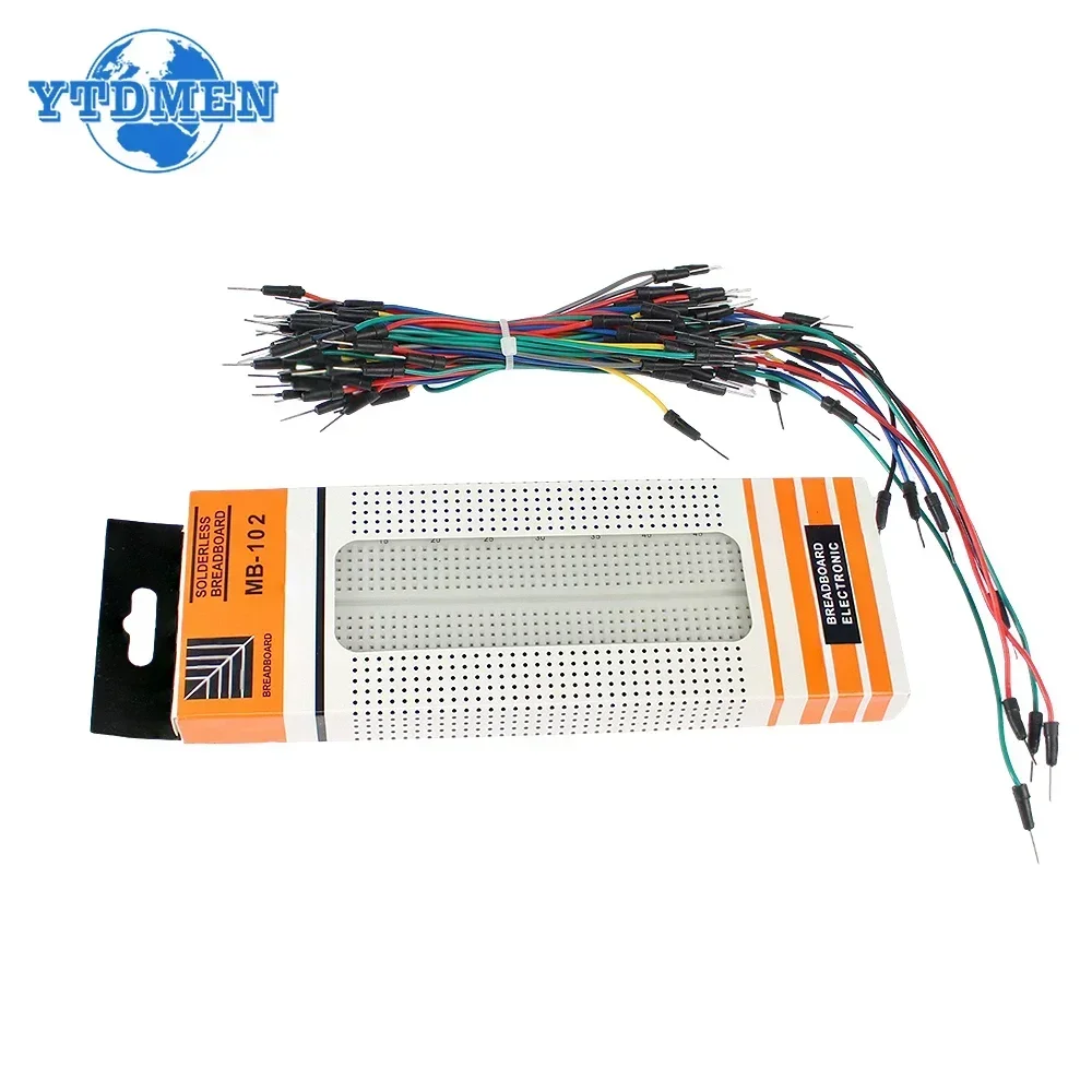 MB-102 اللوح 400 830 نقطة لحام - مراجعة Breadboard 400 Point وسعره