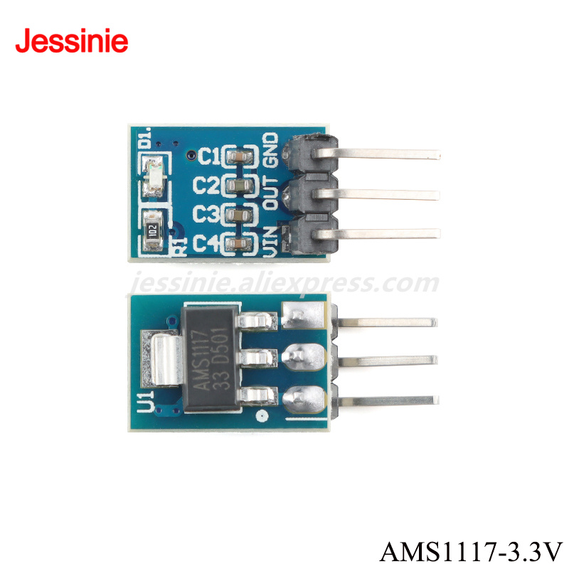 10 قطعة/1 قطعة AMS1117 3.3 فول - مراجعة Ams1117 Module وسعره
