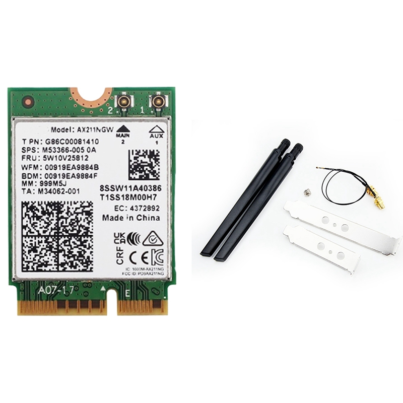 بطاقة شبكة لاسلكية AX211NGW+ ب - مراجعة Antenna 2.4Ghz وسعره