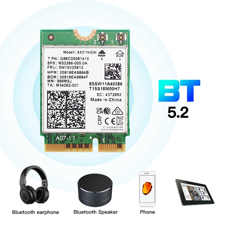 بطاقة شبكة لاسلكية AX211NGW+ ب - مراجعة Antenna 2.4Ghz وسعره