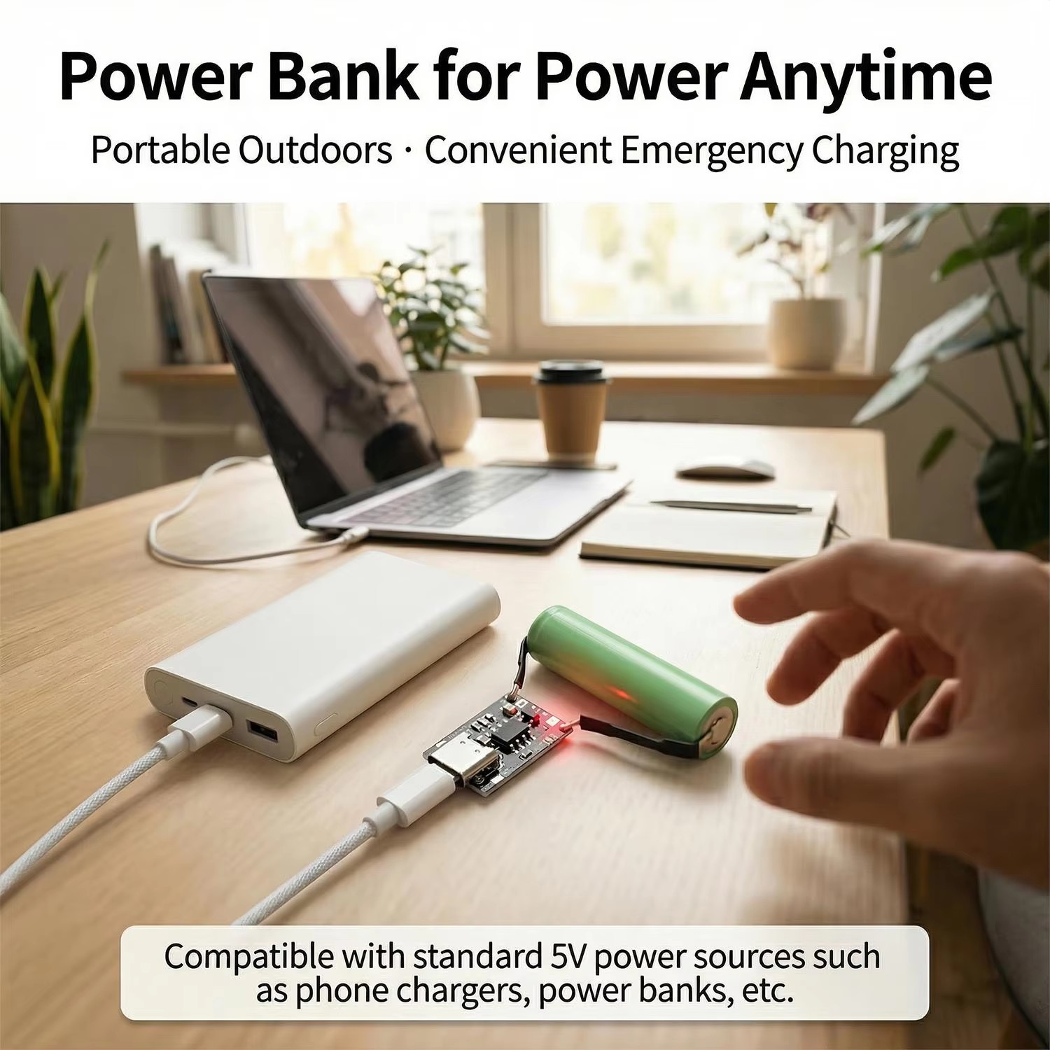 لوحة شحن وتفريغ بطارية ليثيوم  - مراجعة Usb C Cable وسعره