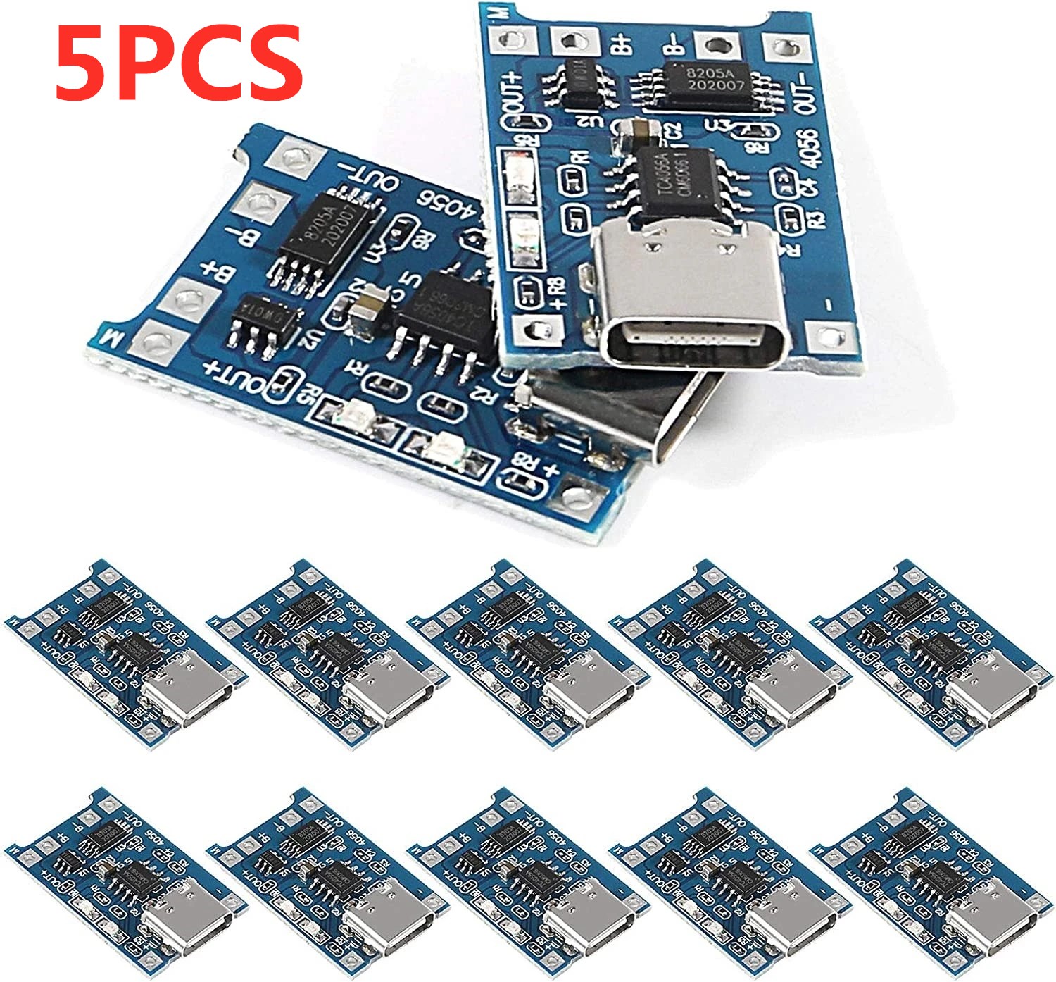 2/5 قطعة Type-C مايكرو صغير 5V - مراجعة Li Ion Charger Module وسعره