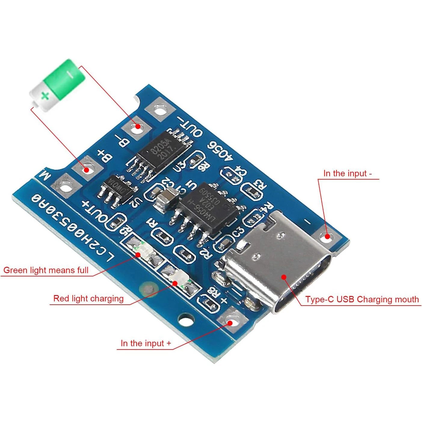 لوحة شحن بطارية الليثيوم من ال - مراجعة Tp4056 Module وسعره