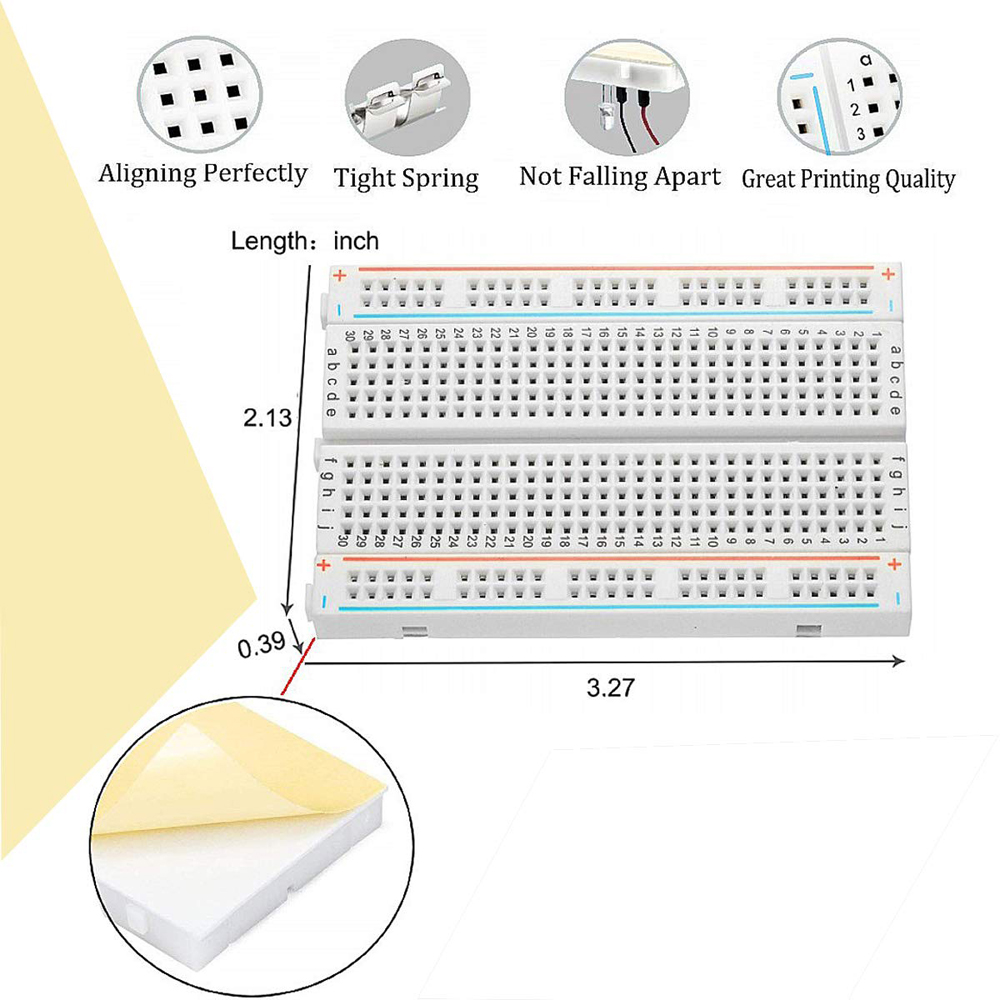 طقم أسلاك توصيل مع لوح خبز 400 - مراجعة Breadboard 400 Point وسعره
