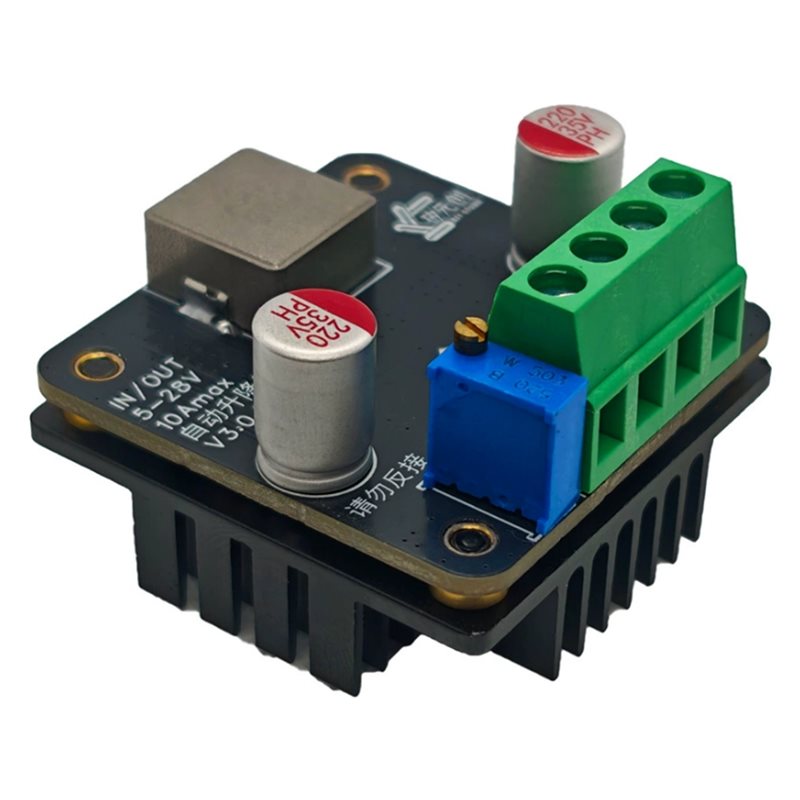 [B24B!】 محول تيار مستمر 10 أمب - مراجعة Boost Converter وسعره