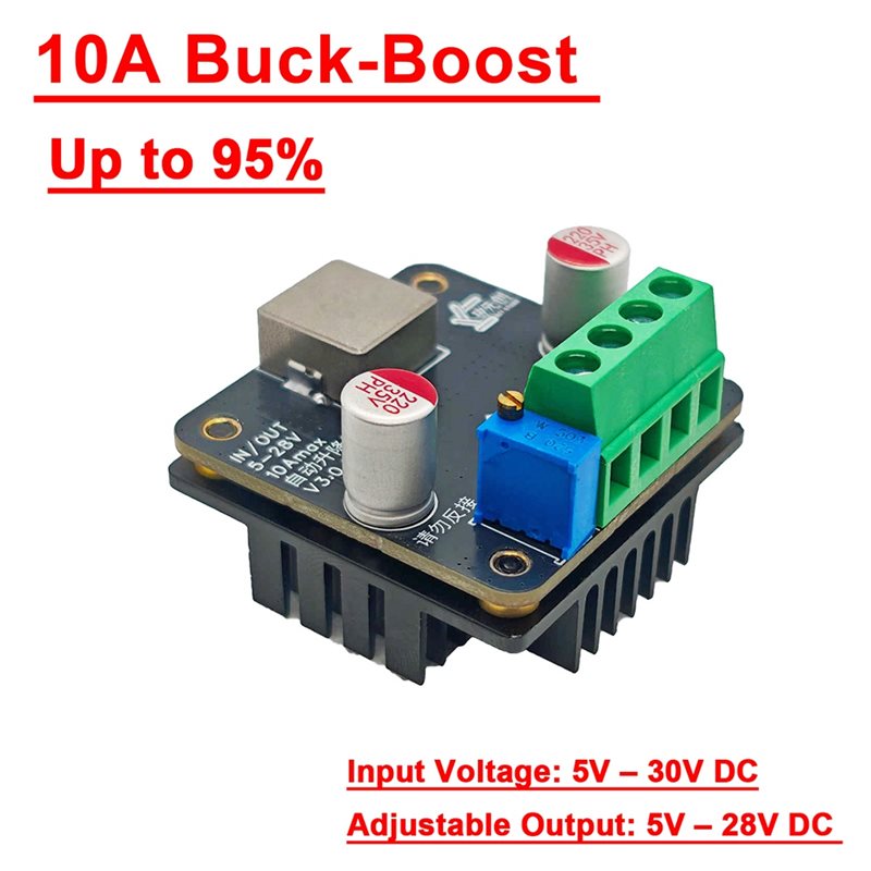 [B24B!】 محول تيار مستمر 10 أمب - مراجعة Boost Converter وسعره