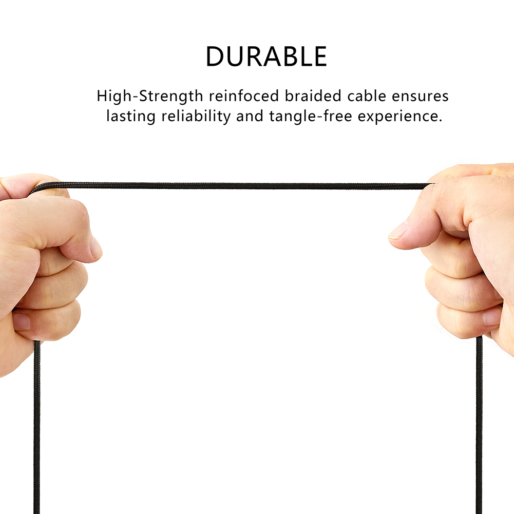 كابل صوتي مجدول بطول 2 متر مع  - مراجعة Micro Usb Cable وسعره