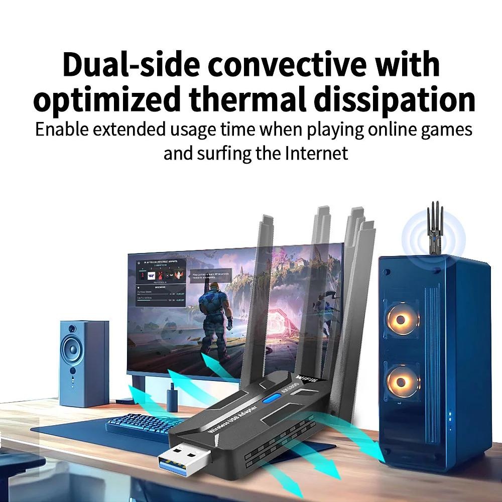 محول واي فاي 6 يو إس بي بسرعة  - مراجعة Antenna 2.4Ghz وسعره