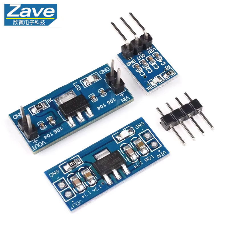 5 قطع وحدة إمداد الطاقة AMS111 - مراجعة Ams1117 Module وسعره